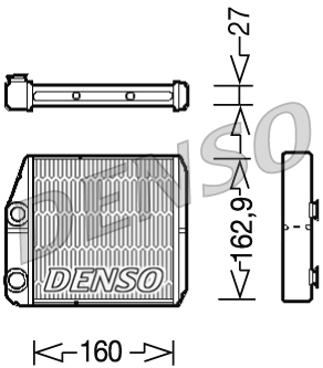 DRR09035: Радиатор отопителя Denso DRR09035 купить