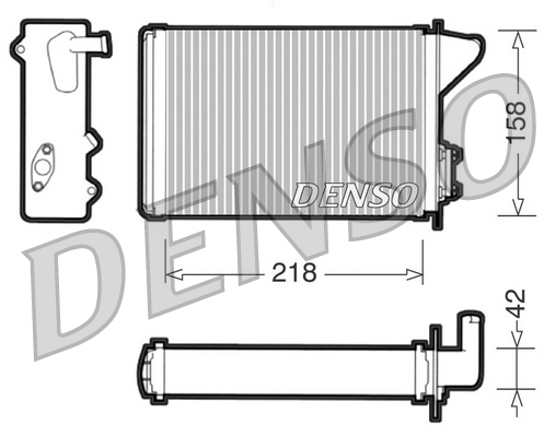 DRR09040: Радиатор отопителя Denso DRR09040 купить