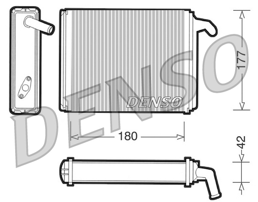 DRR09041: Радиатор отопителя Denso DRR09041 купить