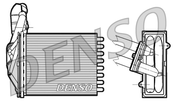 DRR09042: Радиатор отопителя Denso DRR09042 купить