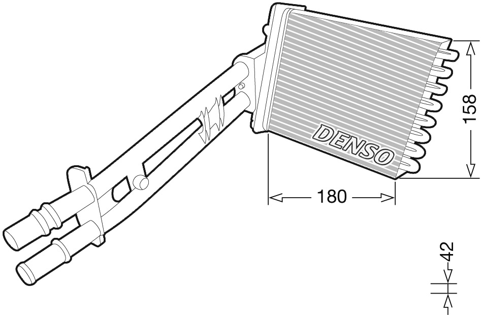 DRR09043: Радиатор отопителя Denso DRR09043 купить
