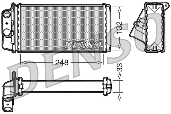 DRR09050: Радиатор отопителя Denso DRR09050 купить