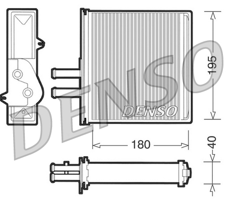 DRR09060: Радиатор отопителя Denso DRR09060 купить