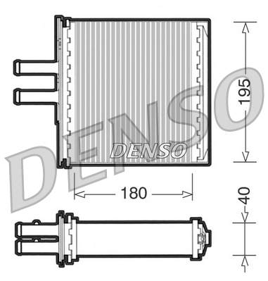 DRR09061: Радиатор отопителя Denso DRR09061 купить