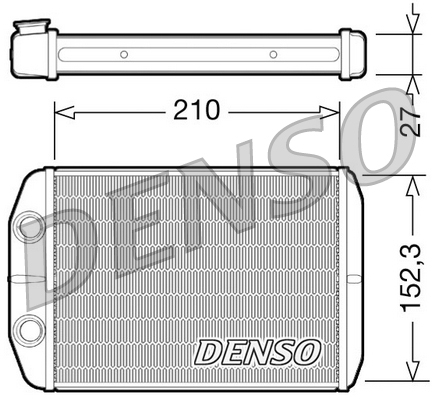 DRR09073: Радиатор отопителя Denso DRR09073 купить