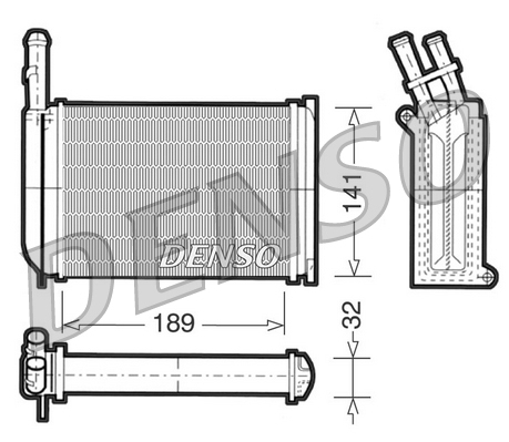 DRR10001: Радиатор отопителя Denso DRR10001 купить