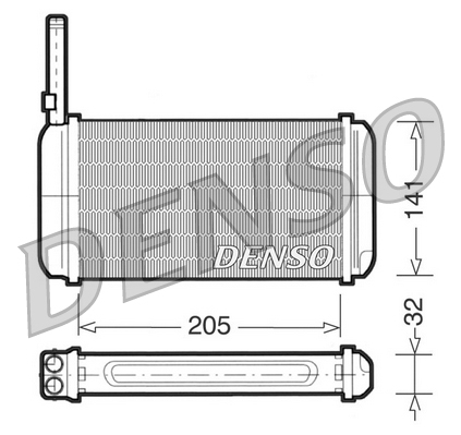 DRR10002: Радиатор отопителя Denso DRR10002 купить