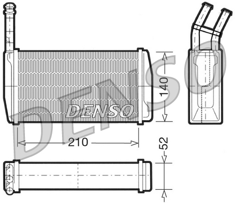 DRR10011: Радиатор отопителя Denso DRR10011 купить