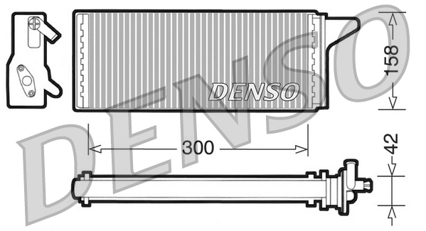 DRR12001: Радиатор отопителя Denso DRR12001 купить