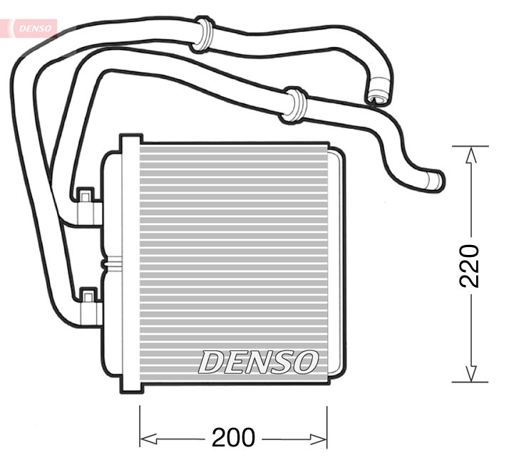 DRR12003: Радиатор отопителя Denso DRR12003 купить