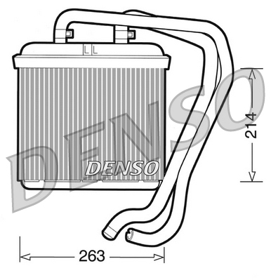DRR12004: Радиатор отопителя Denso DRR12004 купить