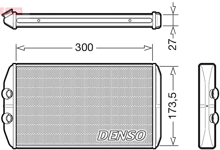 DRR12008: Радиатор отопителя Denso DRR12008 купить