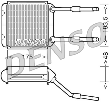 DRR20001: Радиатор отопителя Denso DRR20001 купить
