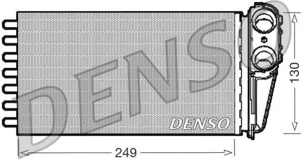 DRR21001: Радиатор отопителя Denso DRR21001 купить
