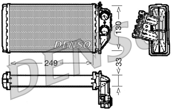 DRR21002: Радиатор отопителя Denso DRR21002 купить