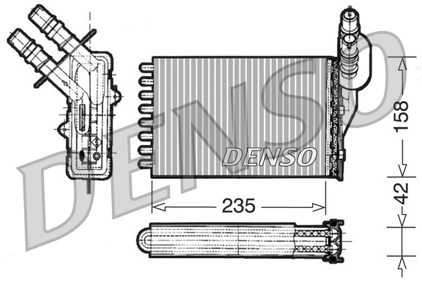 DRR23001: Радиатор отопителя Denso DRR23001 купить