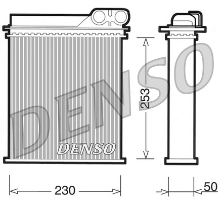 DRR23012: Радиатор отопителя Denso DRR23012 купить