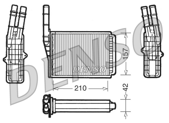 DRR23013: Радиатор отопителя Denso DRR23013 购买
