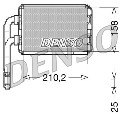 DRR23016: Радиатор отопителя Denso DRR23016 купить