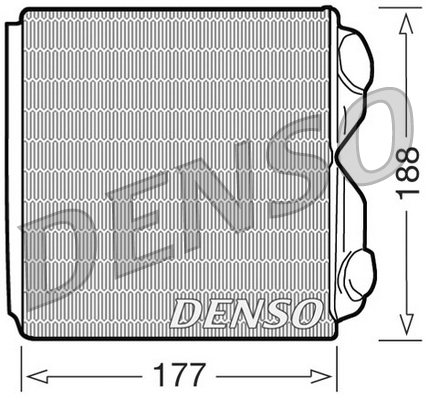 DRR25010: Радиатор отопителя Denso DRR25010 купить