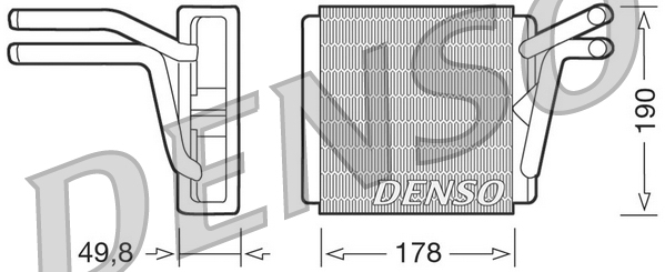 DRR33001: Радиатор отопителя Denso DRR33001 купить
