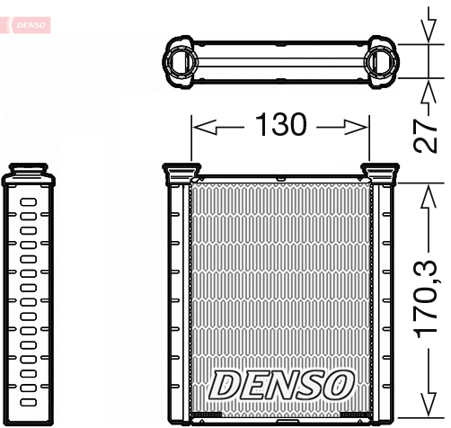 DRR46001: Радиатор отопителя Denso DRR46001 купить