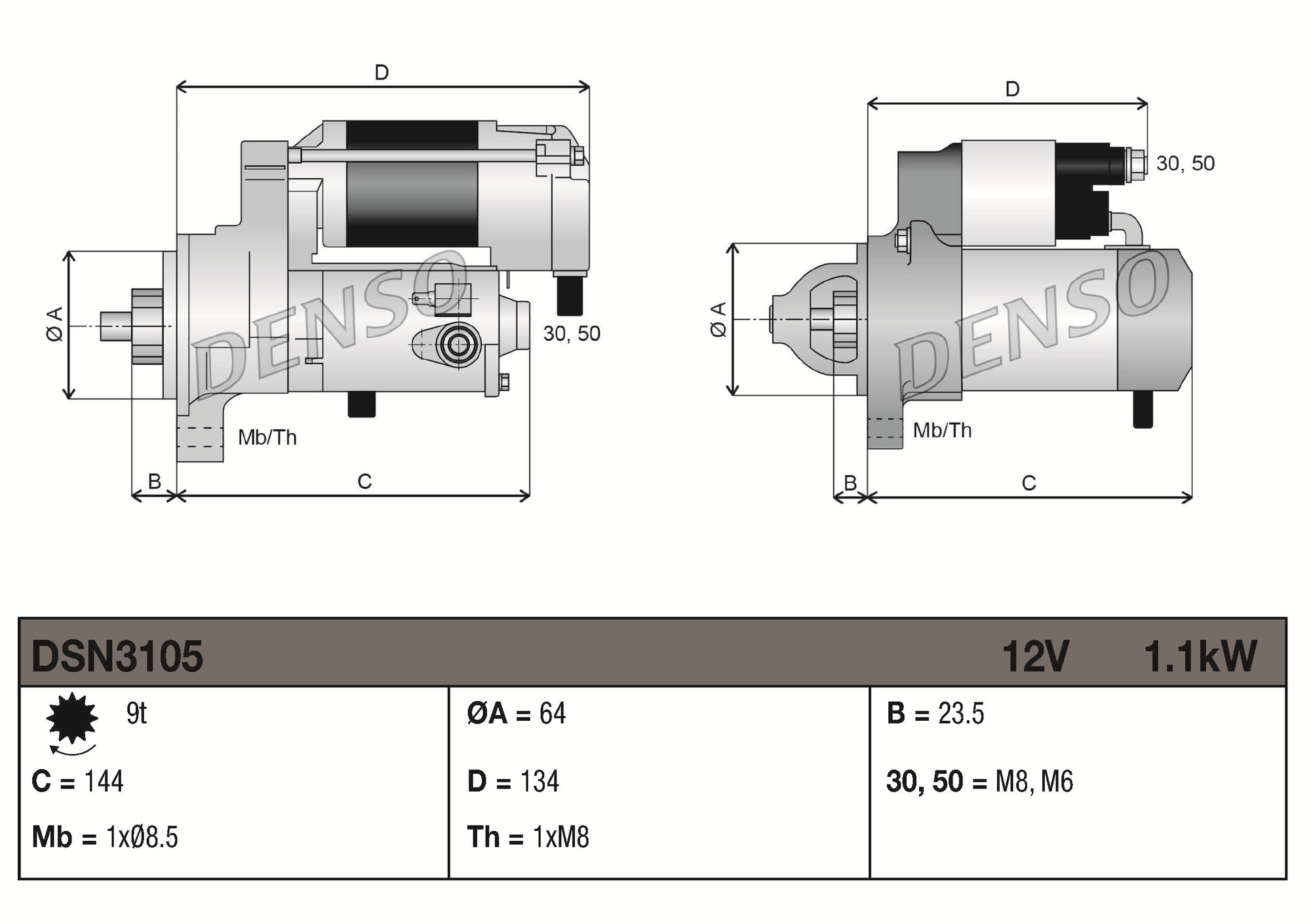DSN3105: Стартеры DSN3105 купить